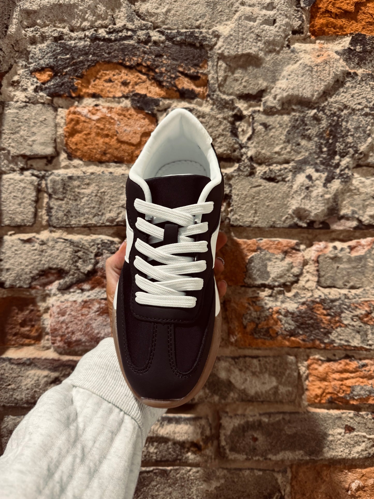 Black Athletic Stripe Sneaker