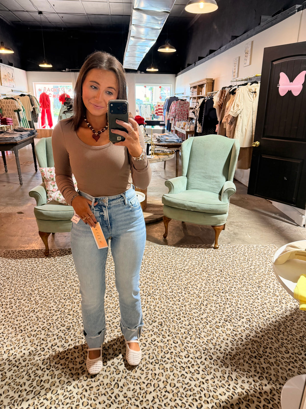 Straight Cuffed Skinny Jean