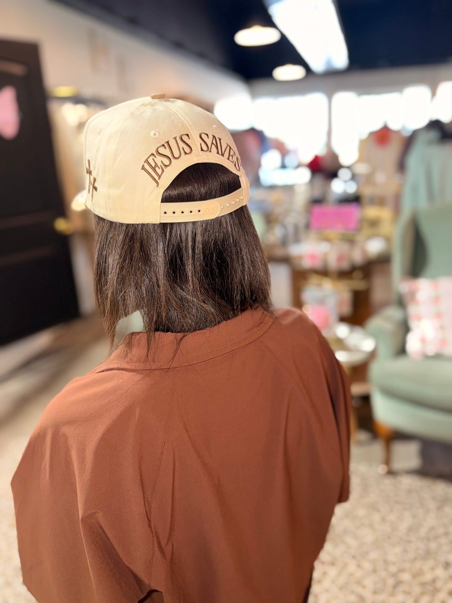 Polka Dot Make Jesus Famous Hat