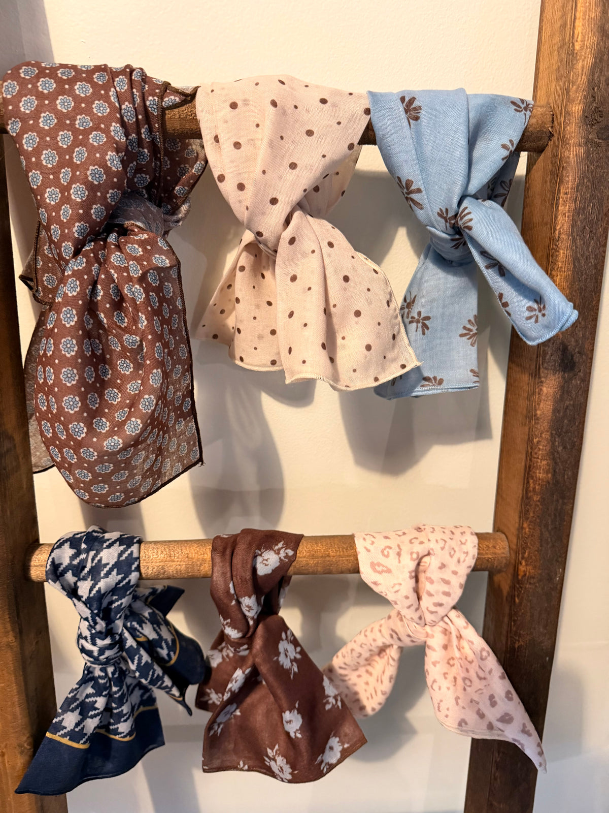 Cotton Linen Square Scarves