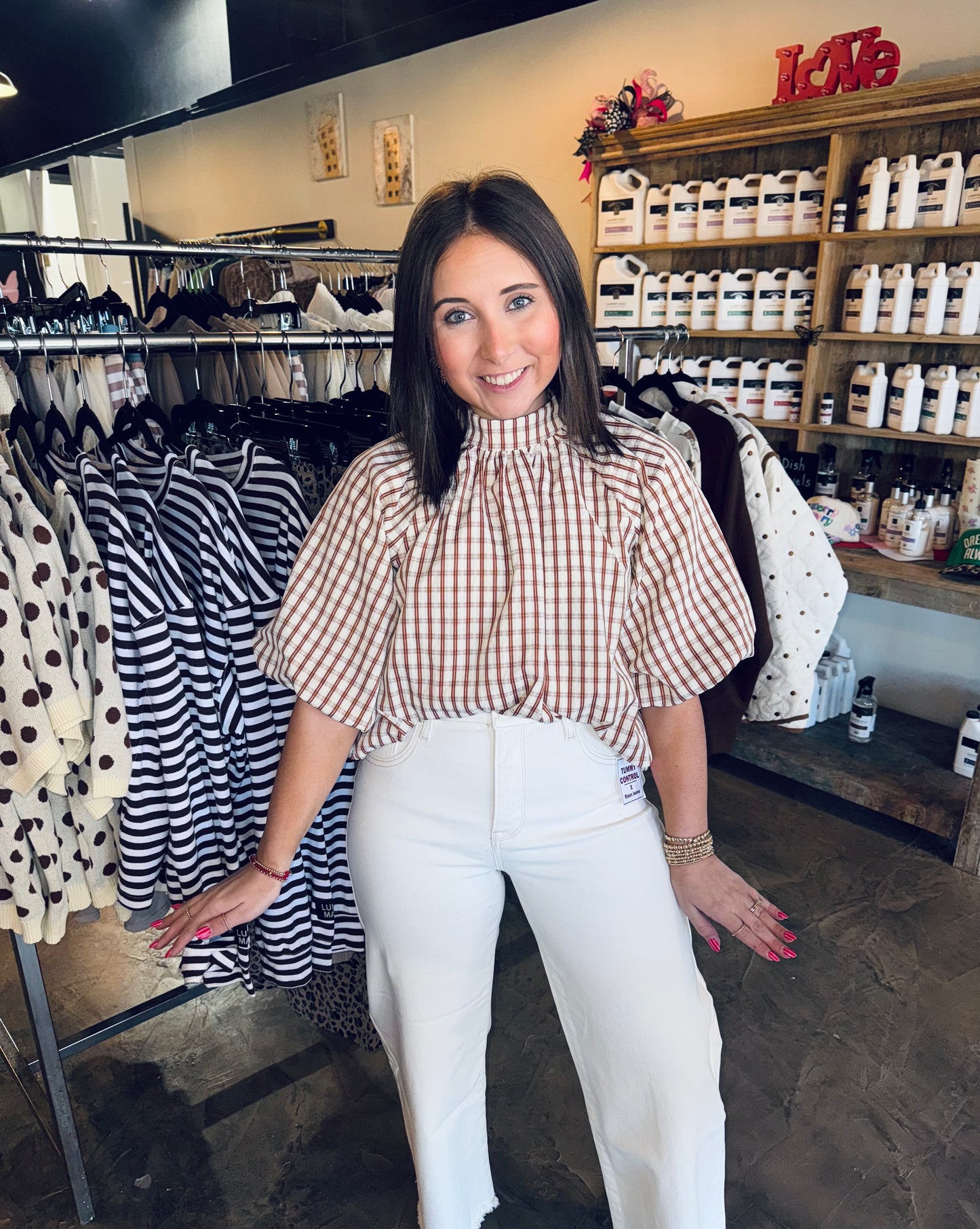 Checker Balloon Top