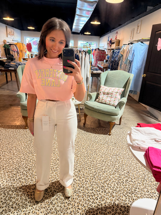 Bright White Relaxed Baggy Jean