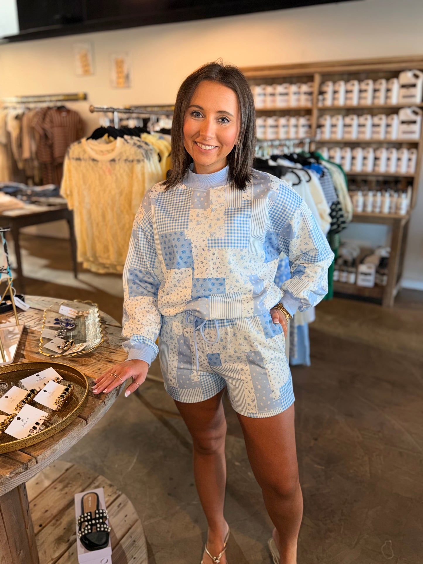 Floral Patchwork Set Short