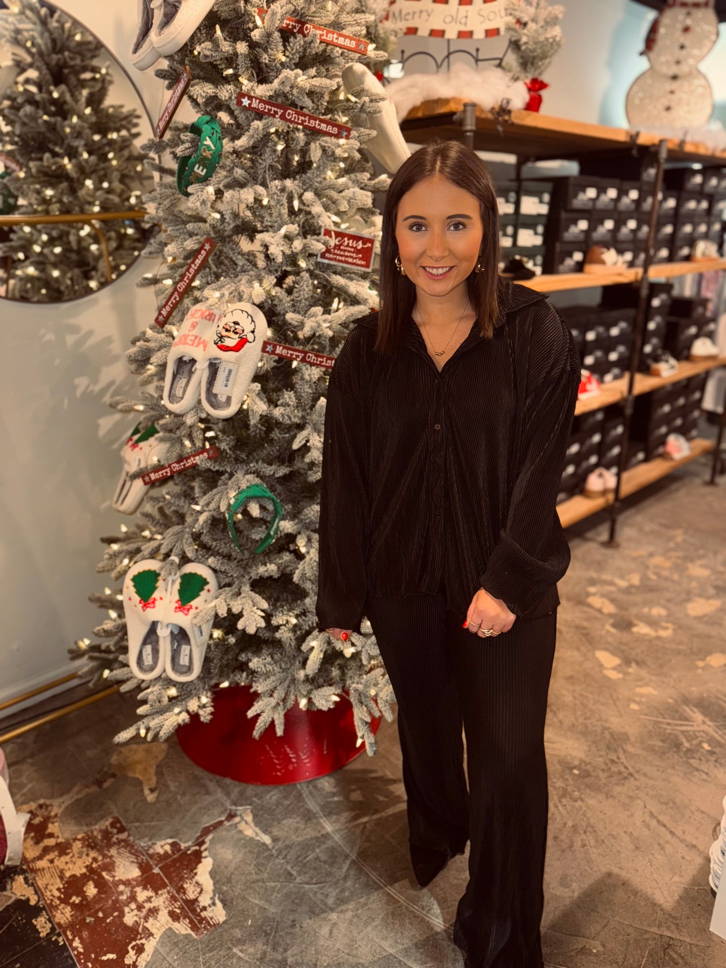 Pleated Holiday Set Top