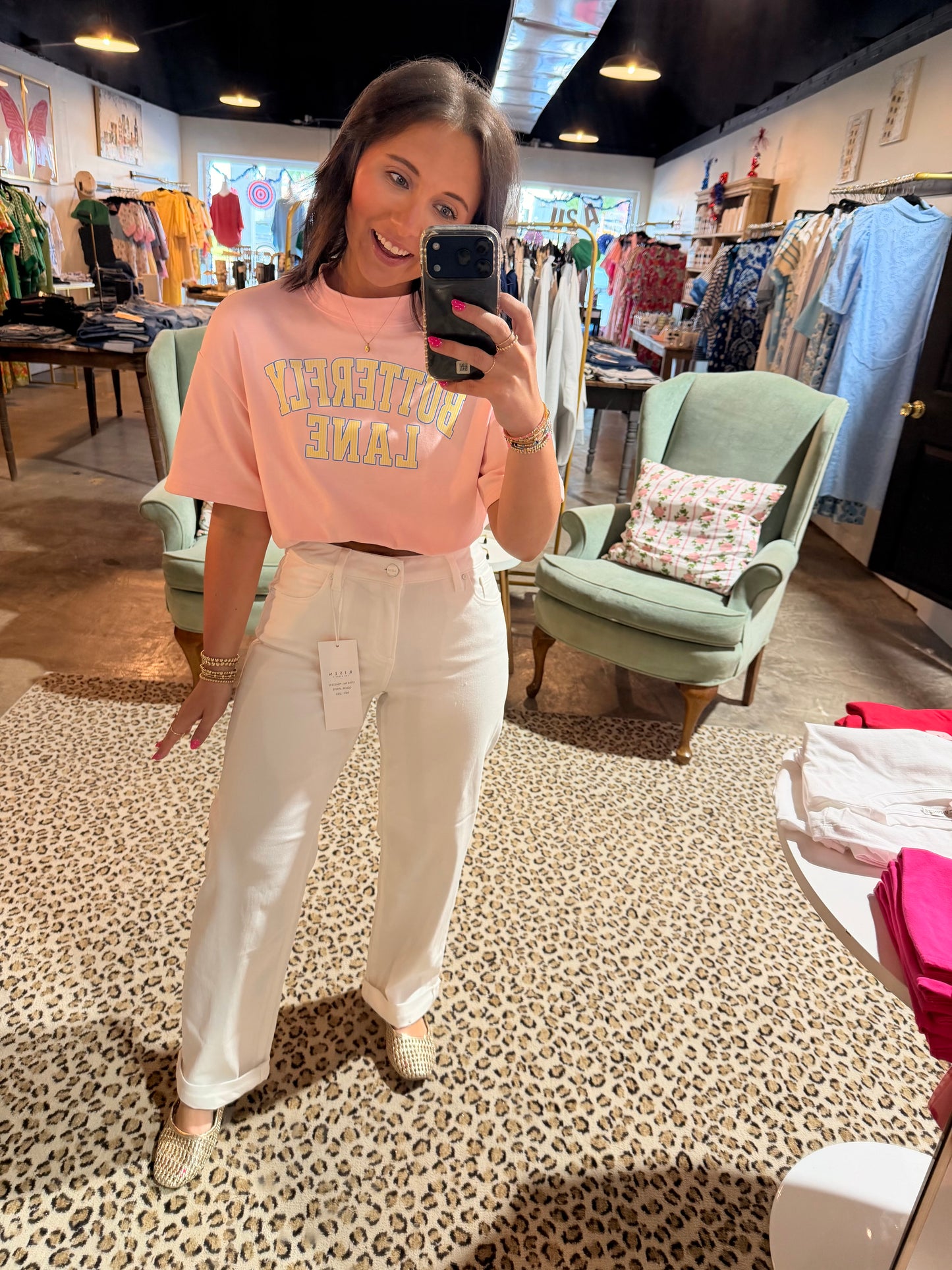 Bright White Relaxed Baggy Jean
