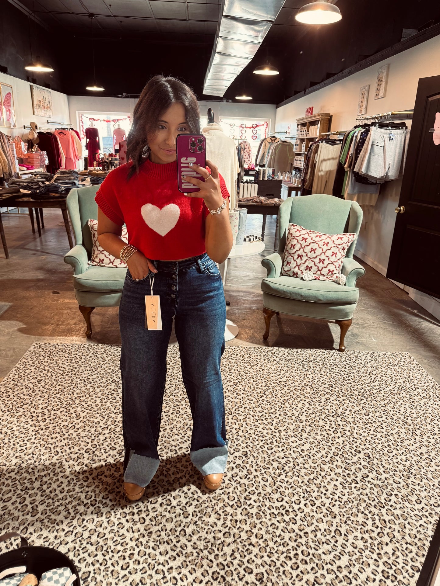 Long Cuffed Risen Jean