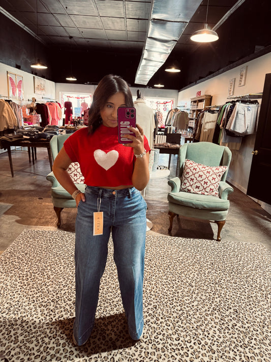 Dressy Ankle Wide Risen Jean