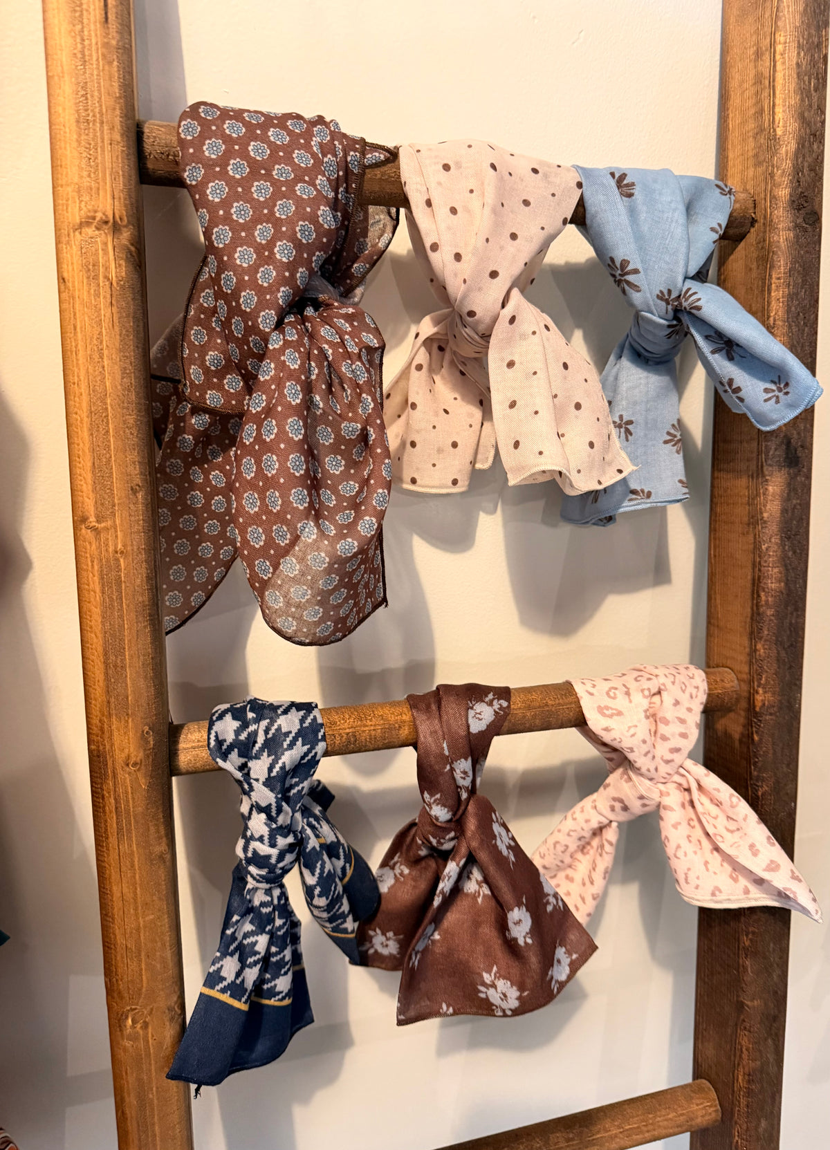 Cotton Linen Square Scarves