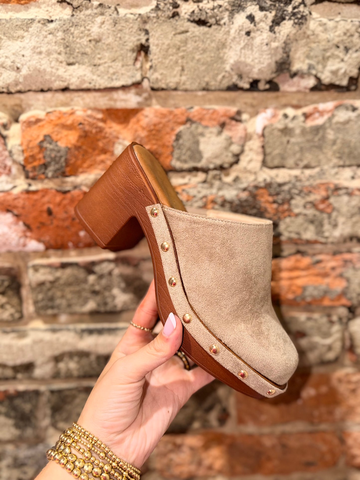 Studded Platform Clog