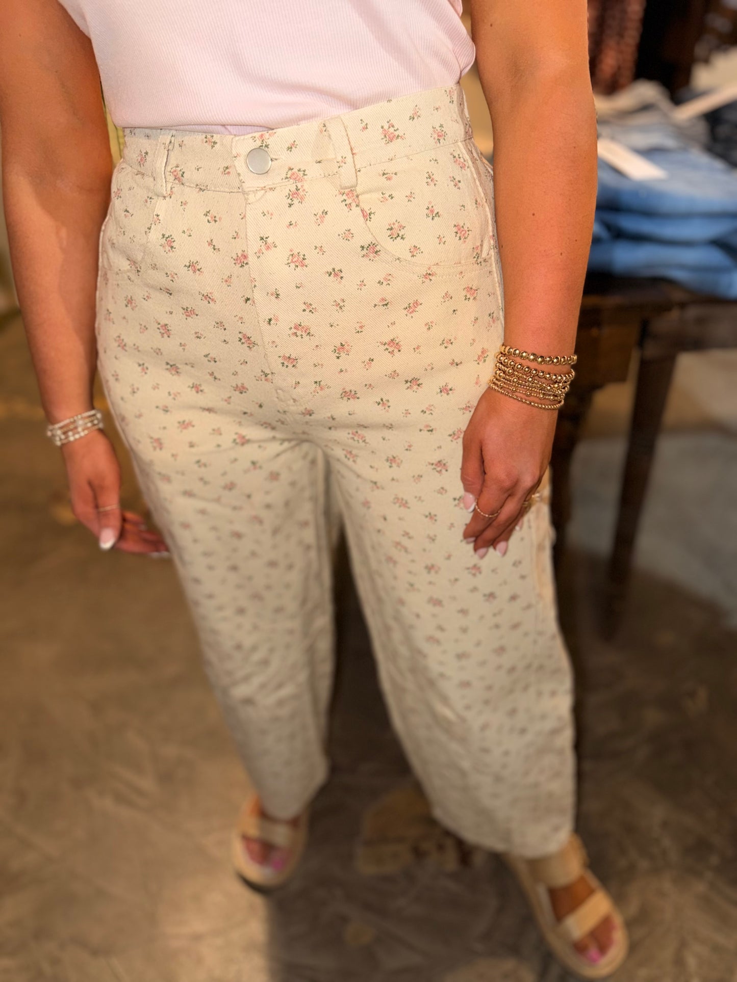 Floral Wide Leg Pant