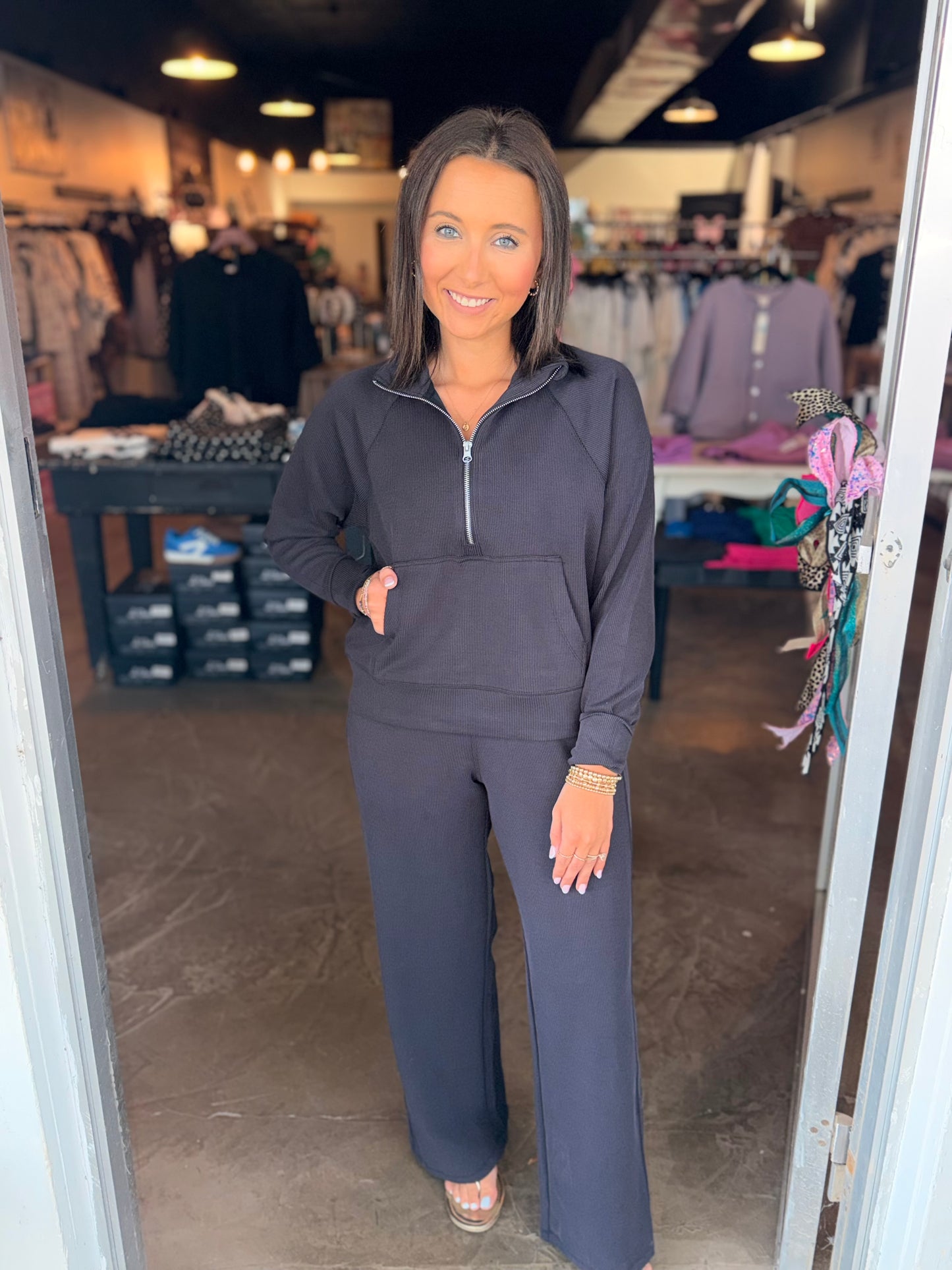 Rib Wide Pant