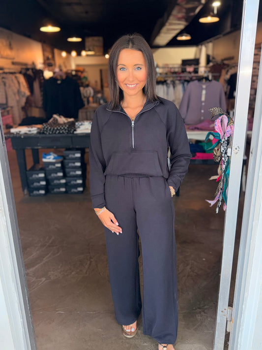 Rib Wide Pant