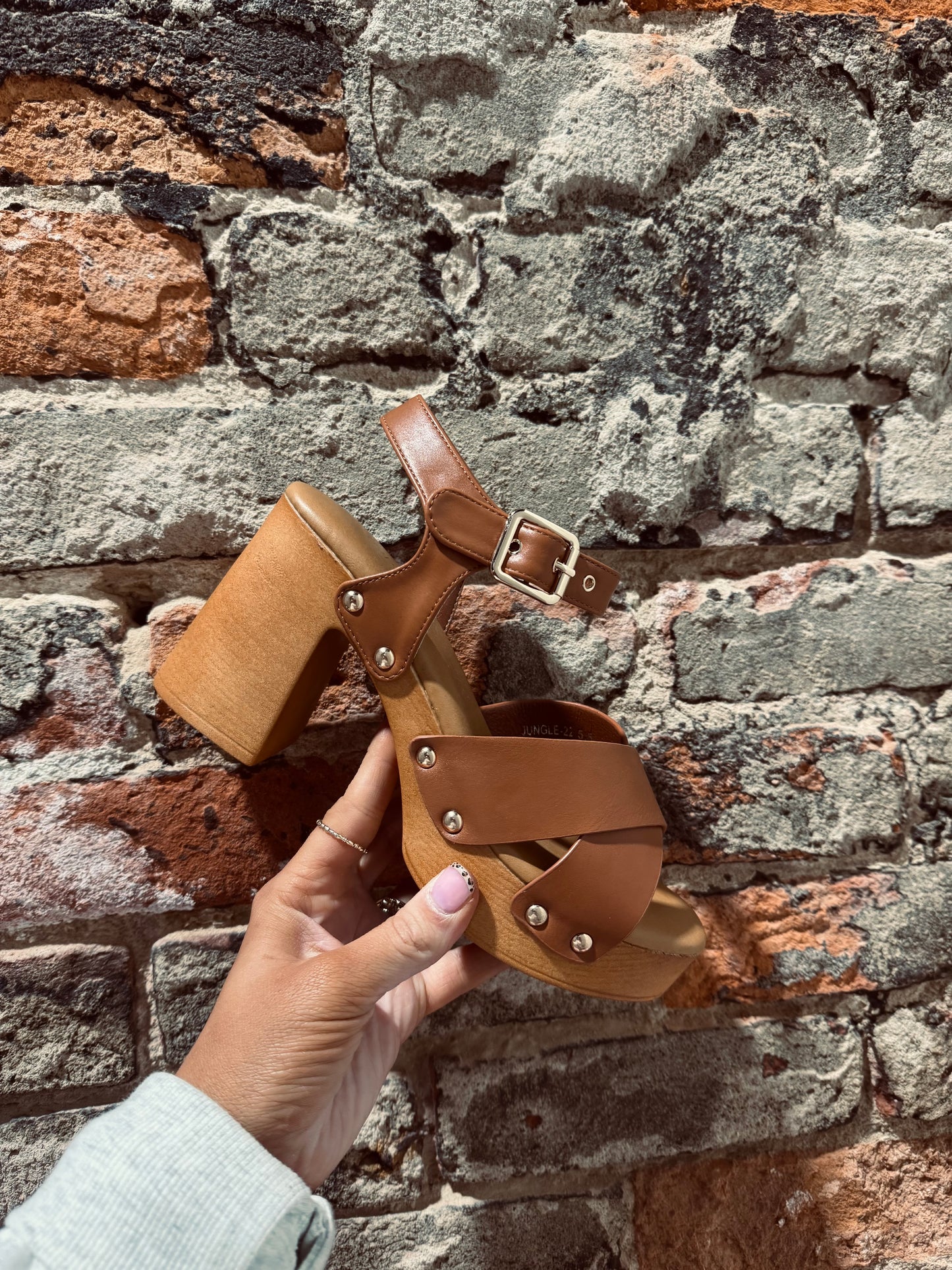Block Wood Heel