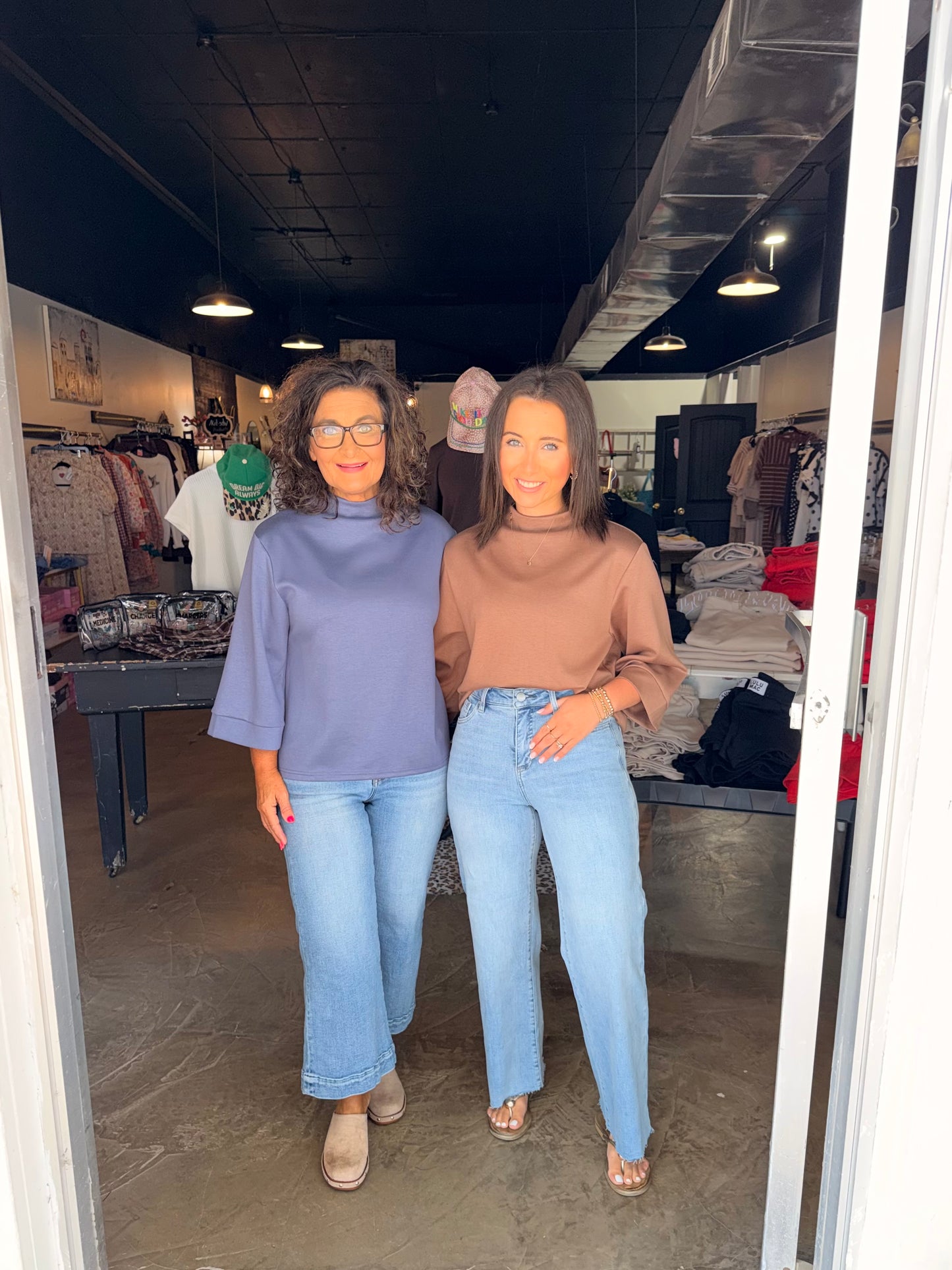 Scuba Lightweight Mock Tops