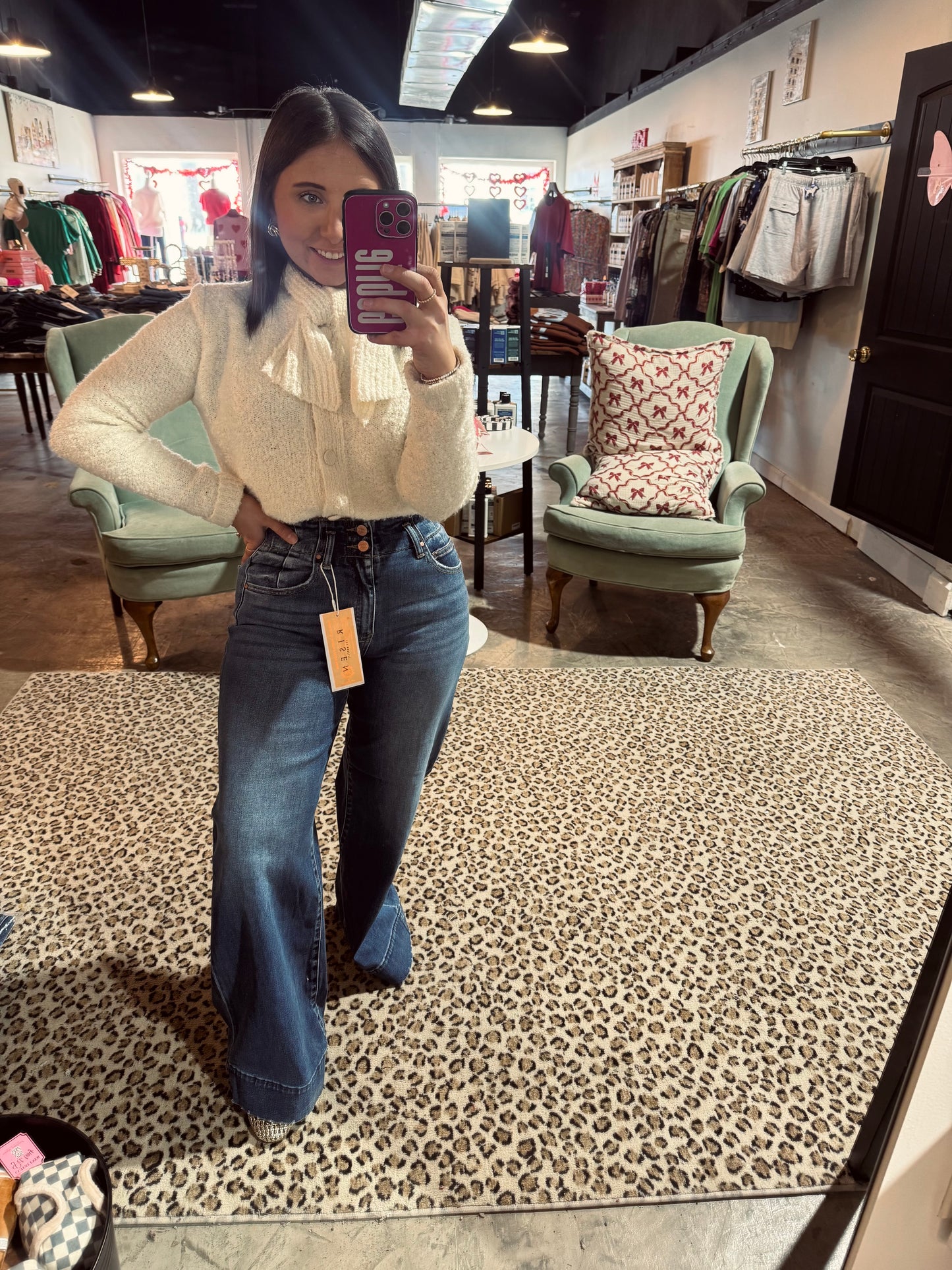 Double Button Long Jean