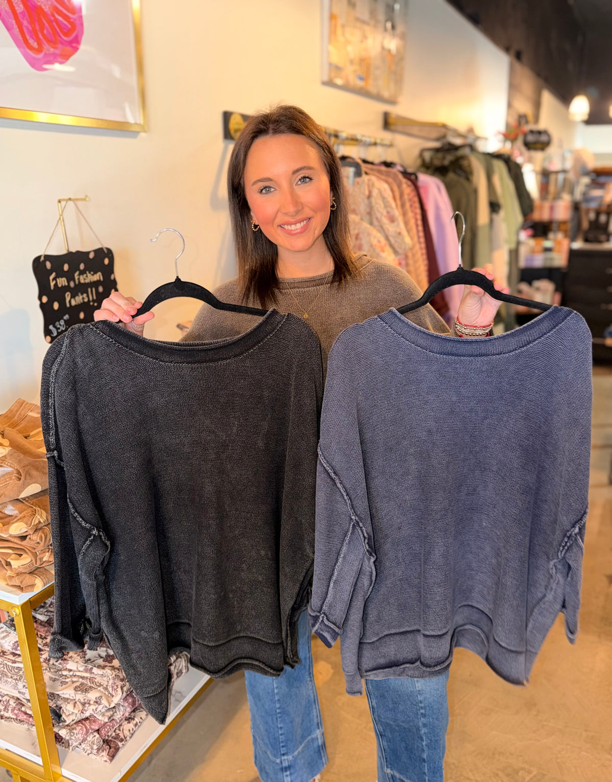 Washed Oversized Pullover