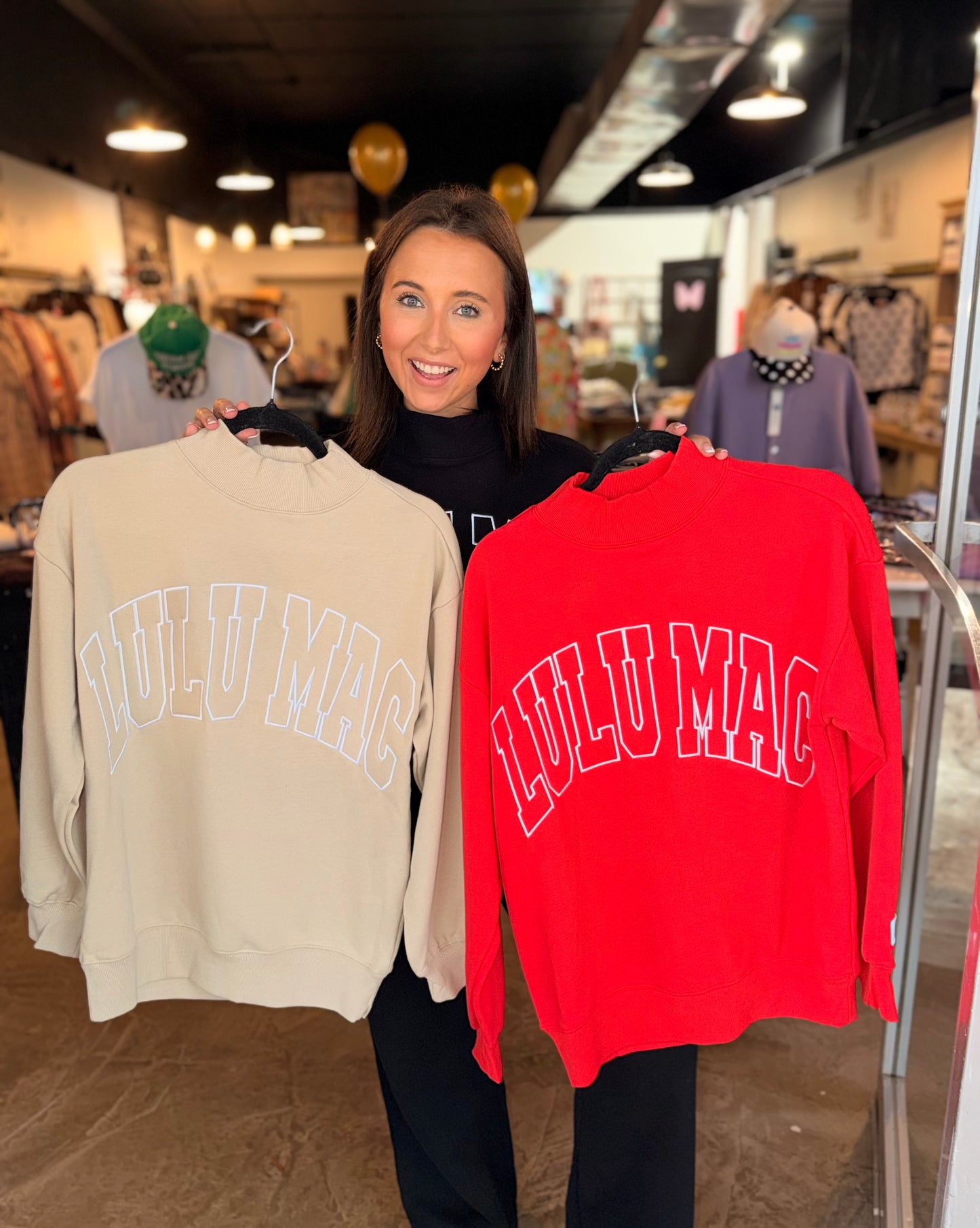 Lulu Mac Terry Cloth Mockneck