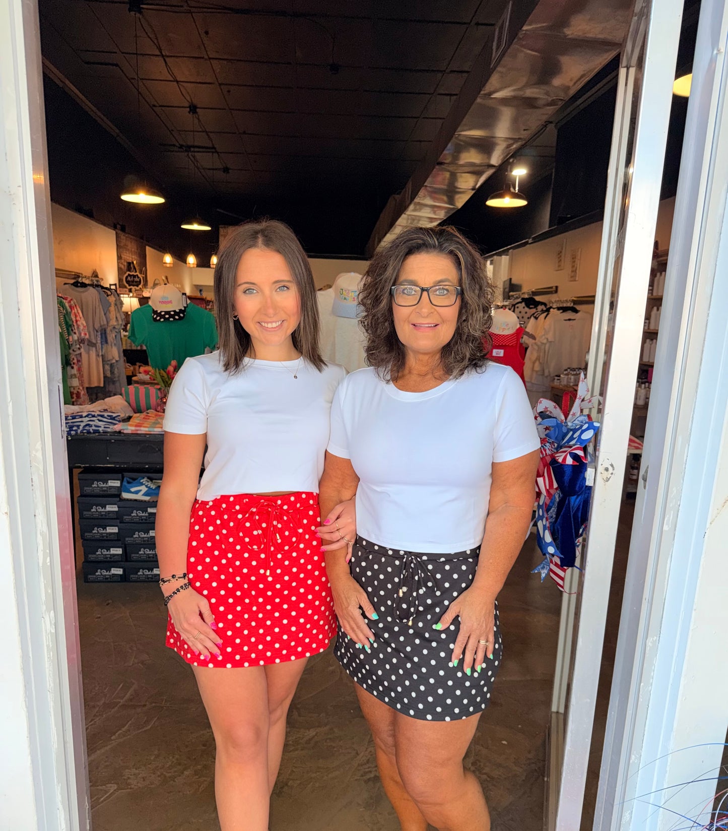 Polka Dot Skorts