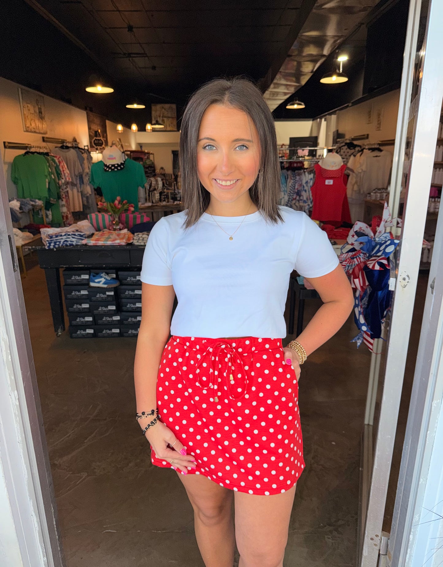Polka Dot Skorts