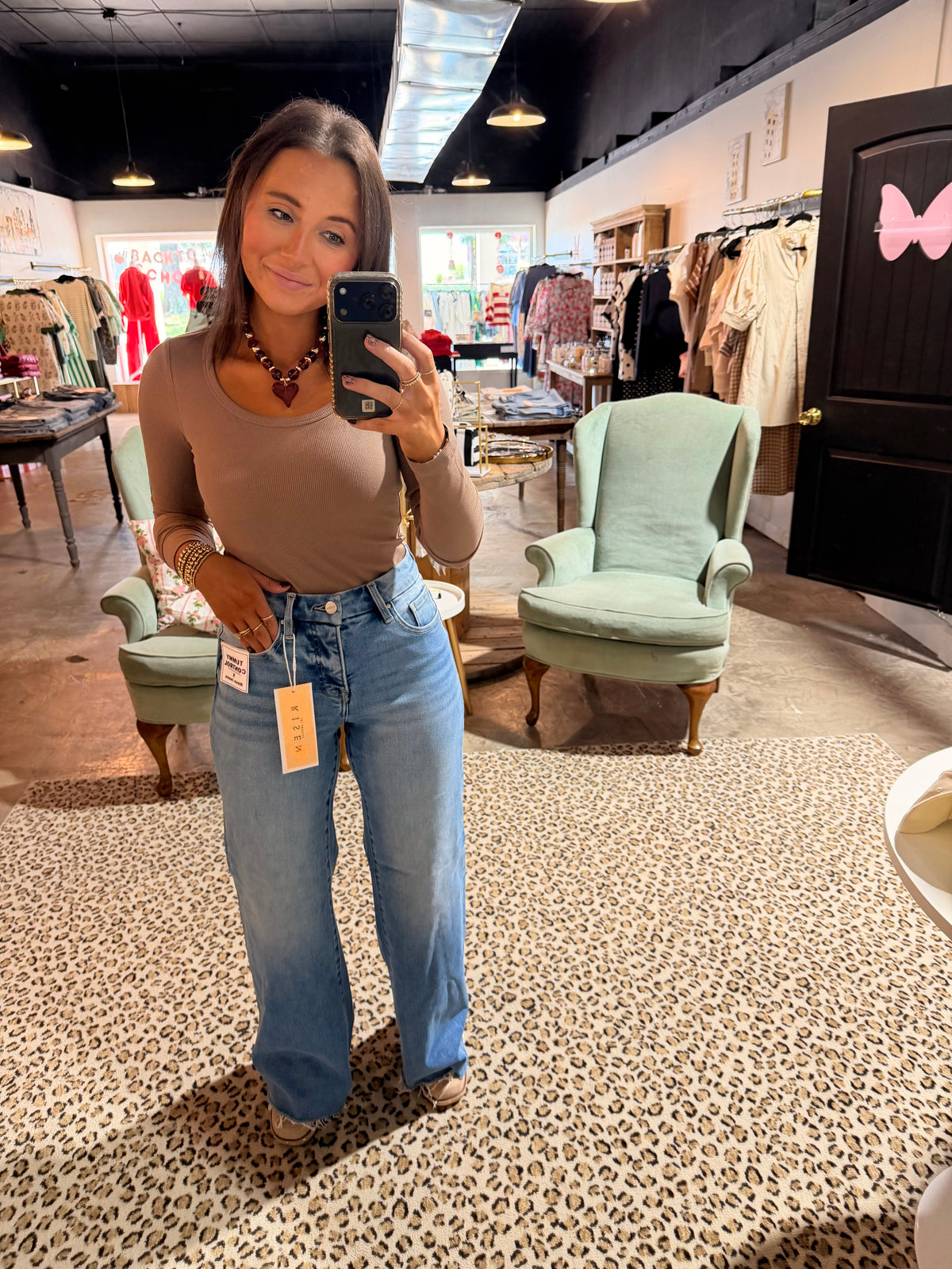Long High Rise Wide Jean